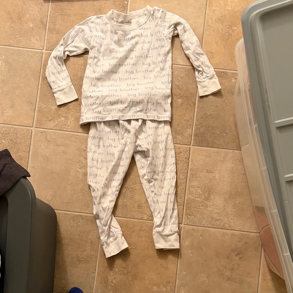 Magnolia Baby Cream Pajama Set